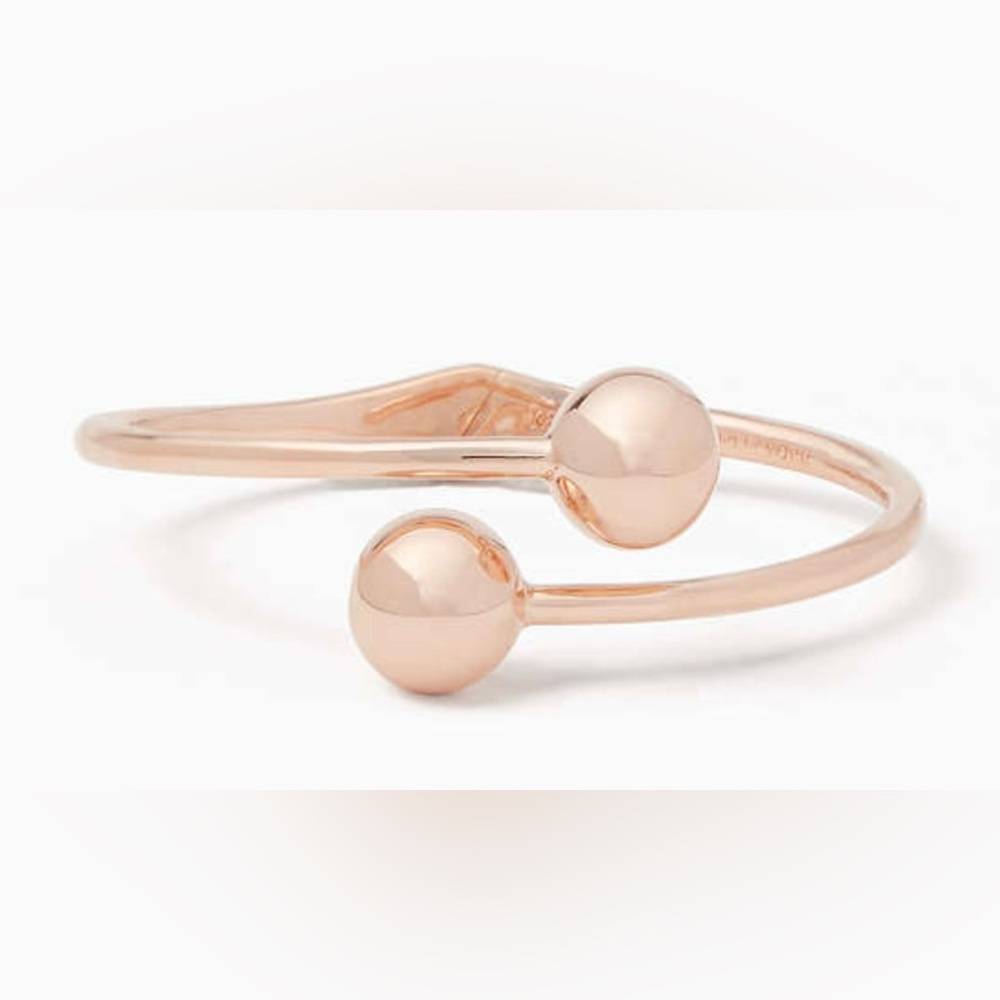 NWT ♠️kate spade♠️ Bauble Open Hinged *GOLDEN GIRL* Cuff … *ROSE GOLD*